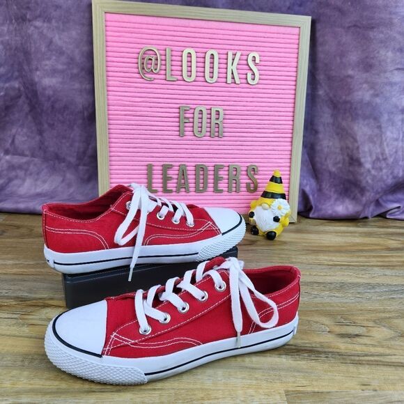 🔸️Airwalk Red & White Canvas Sneakers Size 8 - Picture 7 of 13